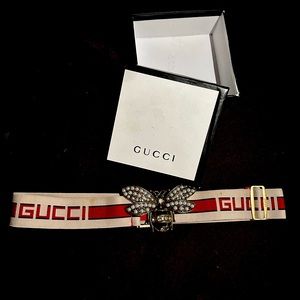 Adjustable Bubble Bee Gucci Belt